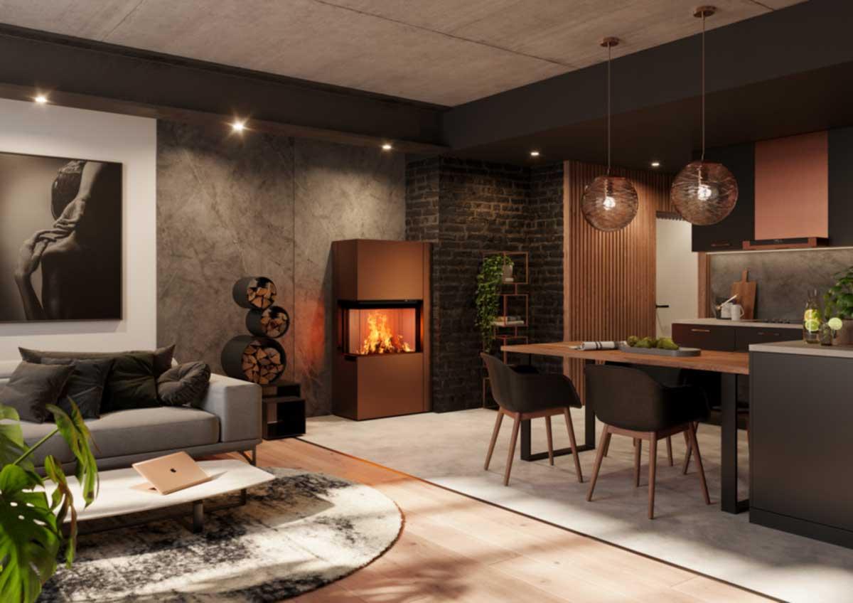 Kaminofen Zirkon 2L von Spartherm Living Fire